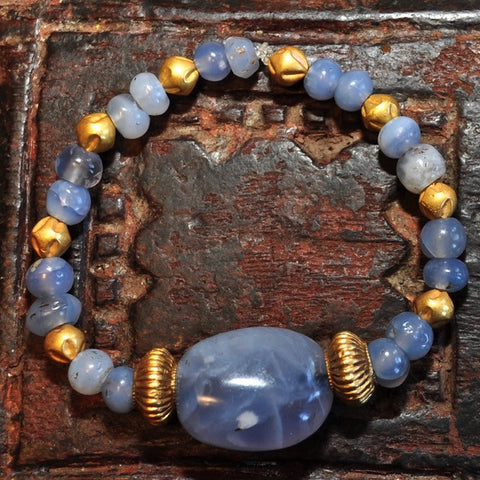 AS 111 Beautiful  Ancient Blue Chalcedony