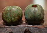 PC 56 Pre Columbian Jade Melon Beads