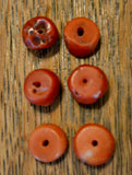 AC 2     A Group of 6 Tibetan Coral Beads