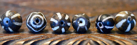 PUM 1  Group of 6 Pumtek Beads