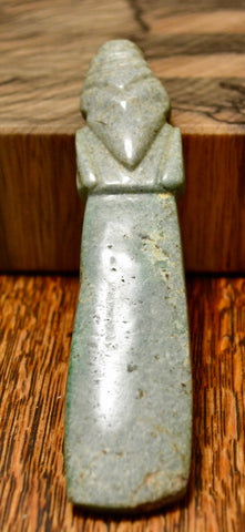 PC 4  Ancient Pre Columbian Jade Axe Figurative Pendant