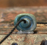 PC 27 Unique Frog Pendant of Pre Columbian Apple Green Jade with 2 small jade  beads