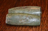 PC 50  Pair of Large Jade Pre-Columbian Tubular Beads