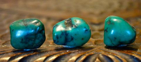 RH 202 Group of 3 Tibetan Turquoise Beads
