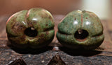 PC 56 Pre Columbian Jade Melon Beads