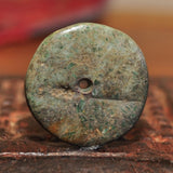 PC 34 Rare Large Mayan Jadeite Disc Bead/Pectoral
