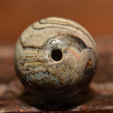 AA 306 Large Ancient Solomon's Type Banded Agate Bead