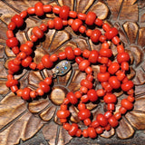 AC 104 Antique Salmon/Red Natural Coral Necklace-China-52grams