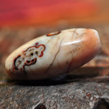 RH 215 Exceptionally Beautiful Large Patinized Stone Bead from the Himalayas