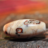 RH 215 Exceptionally Beautiful Large Patinized Stone Bead from the Himalayas